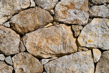 Yellow Stone wall texture background
