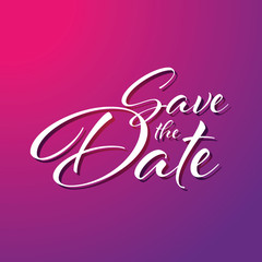Save the Date sign lettering