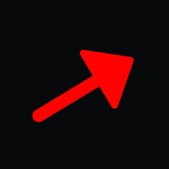 arrow icon in trendy flat style