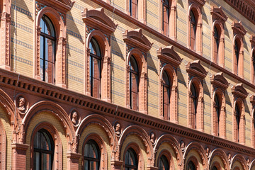 historic building  facade,  historical exterior of the Postfuhramt, Berlin