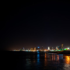 Obraz na płótnie Canvas Israel, Tel Aviv, cityscape at night