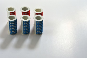 hair curler on white background