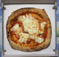 margherita pizza baked food