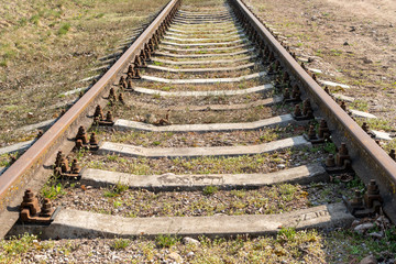 Empty railway track