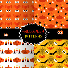 Set of halloween patterns4