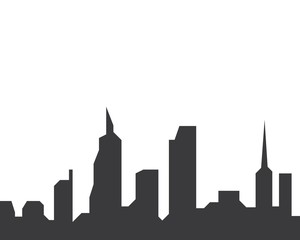 Obraz premium modern city skyline vector landscape