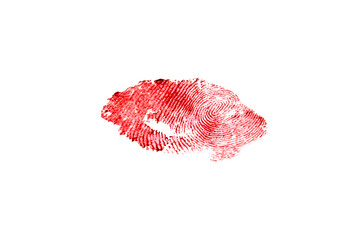 fingerprint isolated on white background
