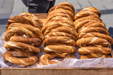 Simit am Markt in Istanbul