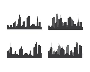 modern city skyline vector landscape