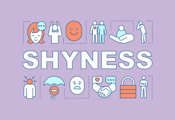 Shyness word concepts banner