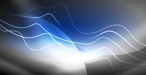 Neon lines shiny glowing background