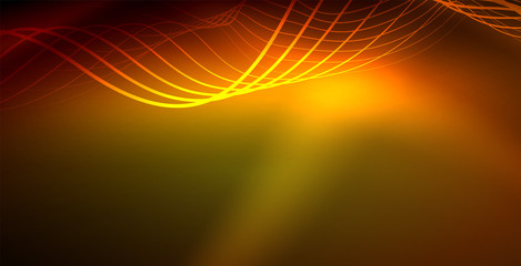Neon wave background