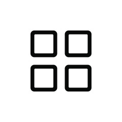 Grid, vector. This icon use for admin panels, website, interfaces, mobile apps