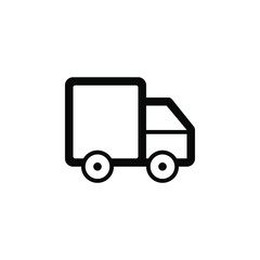 Delivery car, vector. This icon use for admin panels, website, interfaces, mobile apps