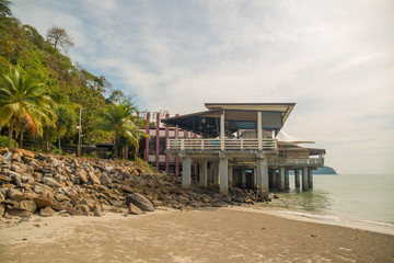 Cenang Beach in Langkawi Island, Malaysia.