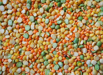 beans, peas, grits, lentils mixture