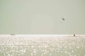 Cenang Beach in Langkawi Island in Malaysia.