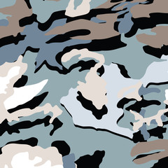 Fashionable camouflage pattern