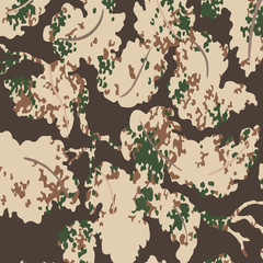 Leaves texture pattern.Watercolor floral background.