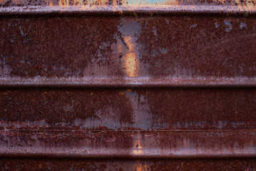 rusty iron plates. rust iron fence