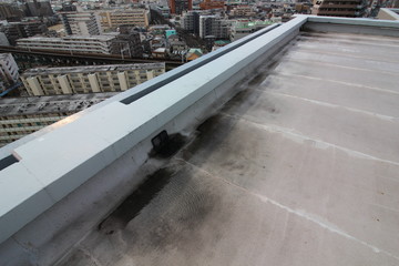 屋上の排水溝(ドレン)の防水工事