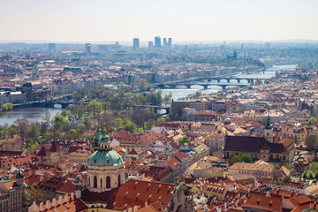 view of Prague from the tower of the Cathedral of st. Vita