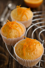 Orange cupcakes, muffins