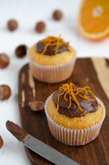 Orange cupcakes, muffins