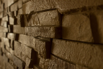 stone wall, brick texture in warm colors
