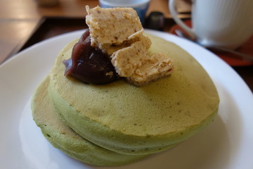 抹茶ホットケーキ
