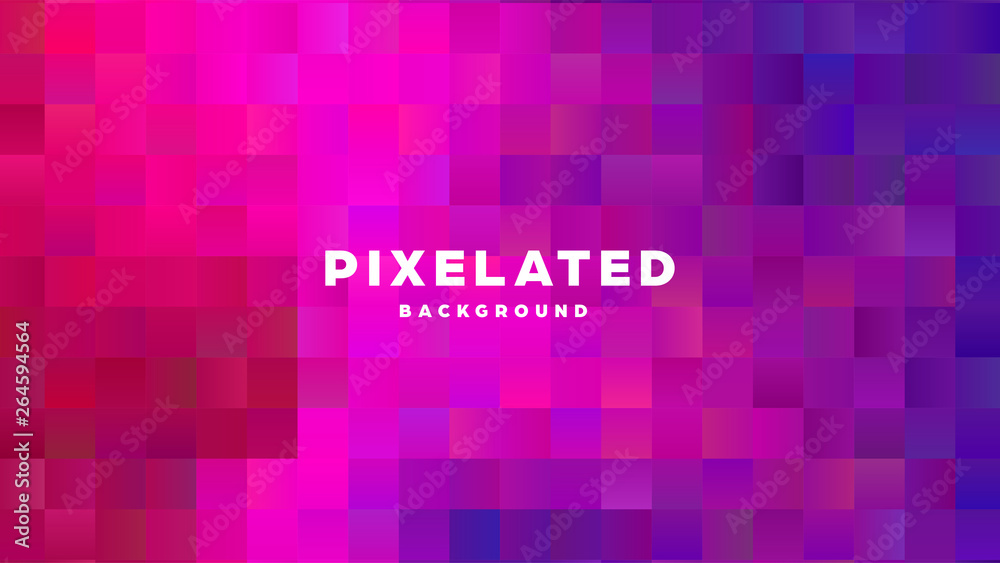 Wall mural polygonal abstract background with squares. colorful gradient design. low poly geometric rectangle s
