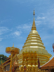 Pagoda Wat Phra That Doi Suthep Temple, Chiang Mai, Thailand