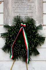 April 25, 2019: Italian Liberation Day, commemorative flower crown