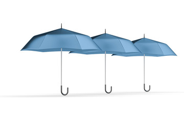 3d rendering, the umbrella with white background