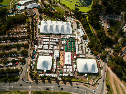 Zeltfestival ruhr aerial view