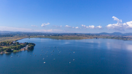 Flying Dam Boats Water Landscape