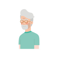 cute grandfather avatar character