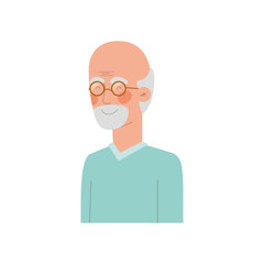 cute grandfather avatar character