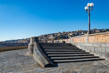 view of the bay of Naples and its skyline from the sea © Enrico Della Pietra