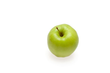 green Apple on white background