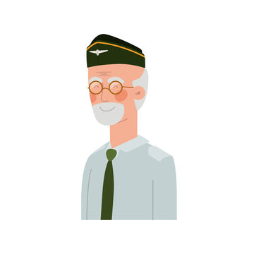 recommend clip art: veteran pilot avatar character