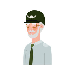 veteran war old man avatar character