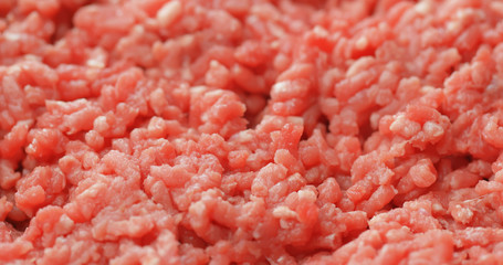 Raw fresh minced beef