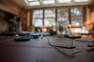 Eye glasses left on counter