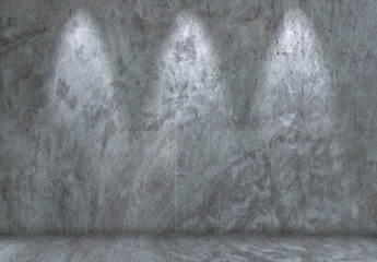 Natural exterior cracked pattern of dark gray cement wall with light  for any design background.