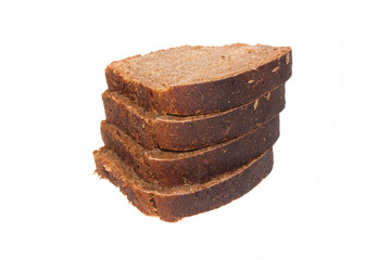 bread isolated on white background