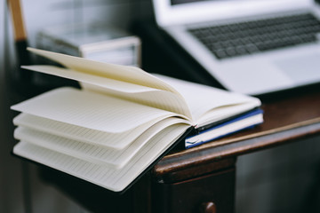 The expanded book is on the table