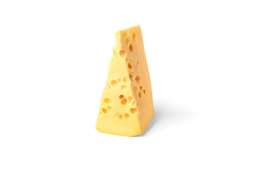 Cheese isolated on white background. 