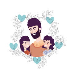 father with children avatar character