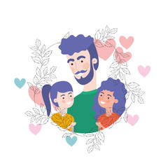 father with children avatar character